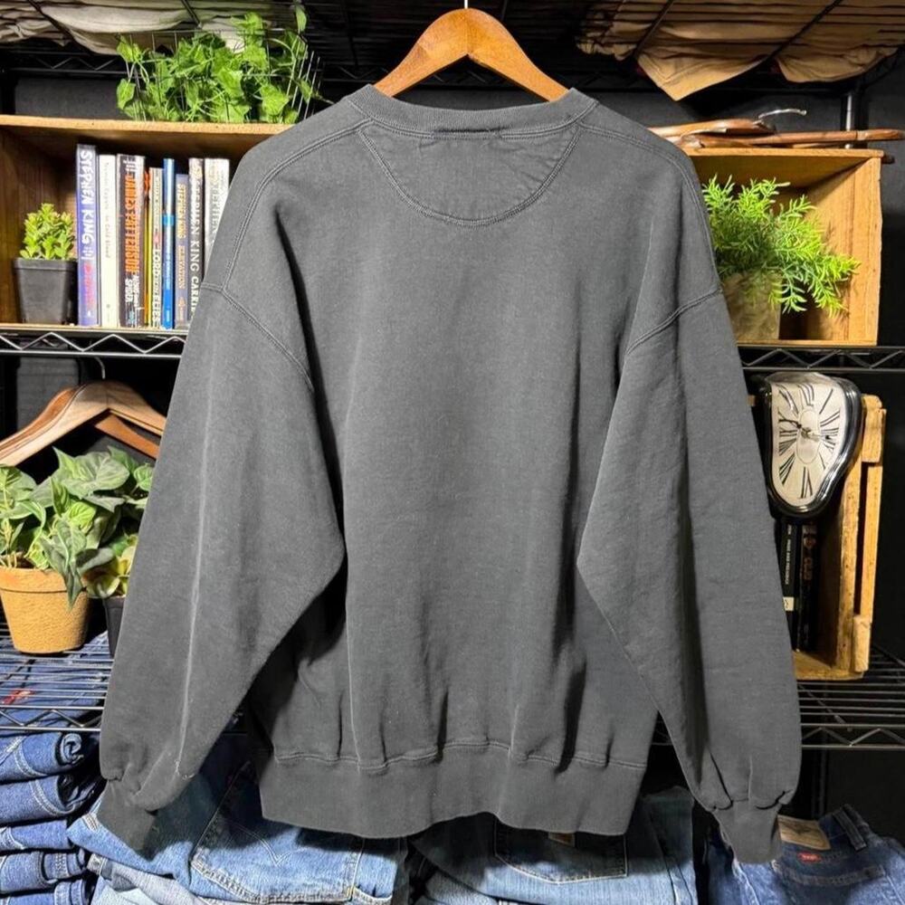 Vintage 90s Taz Faded Black Crewneck Disney Cartoon Sweatshirt Mens XL - Picture 3 of 6